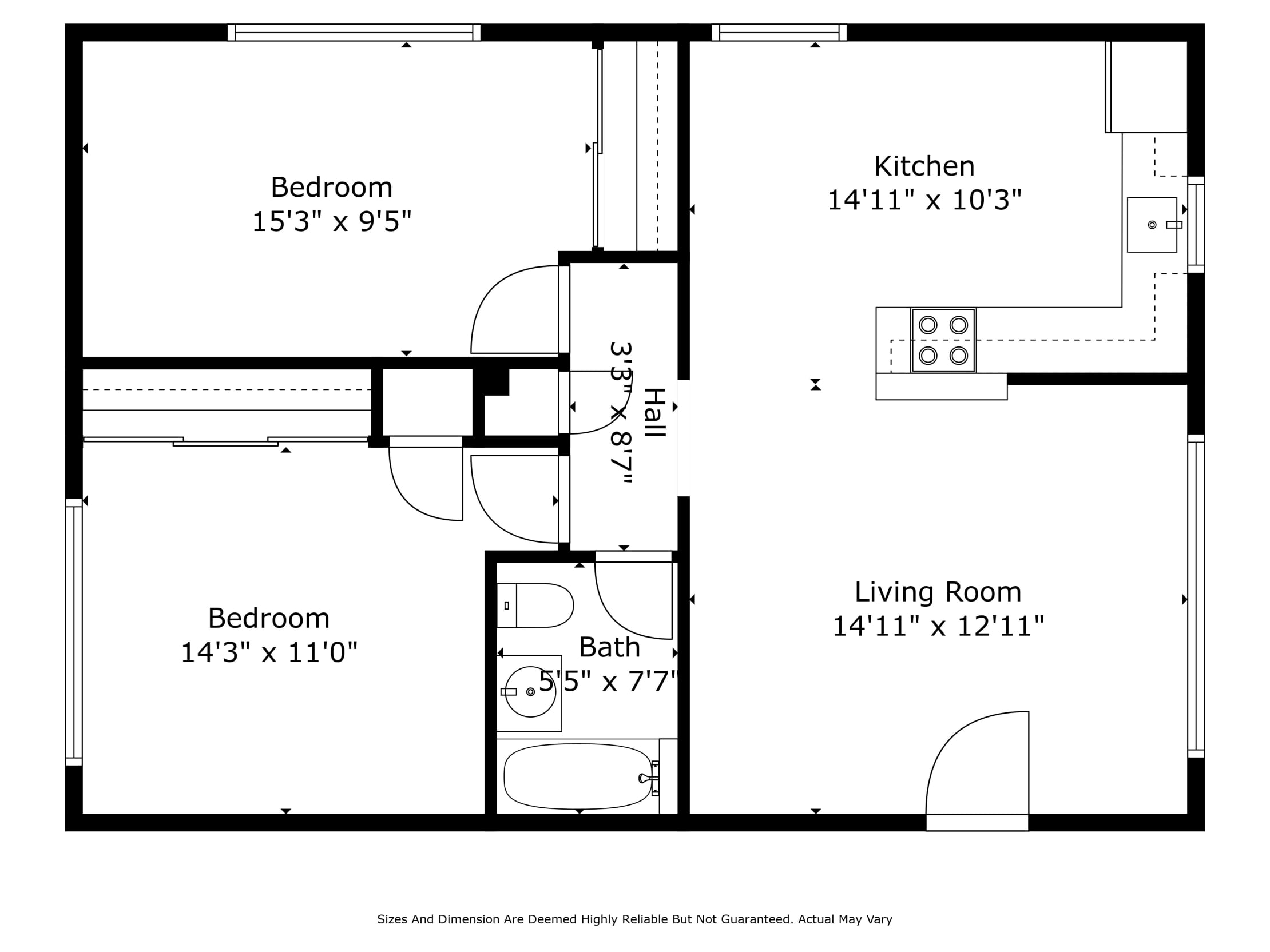 14616 Osage Floor Plan -  Unit C