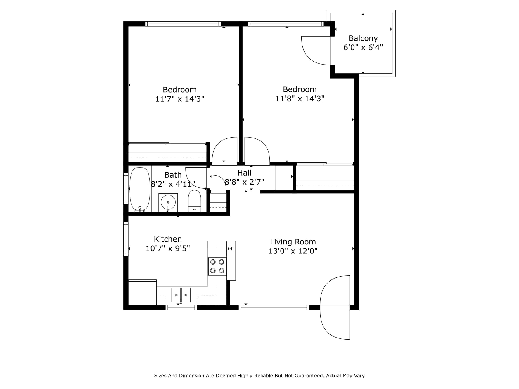 14616 Osage Floor Plan -  Unit D